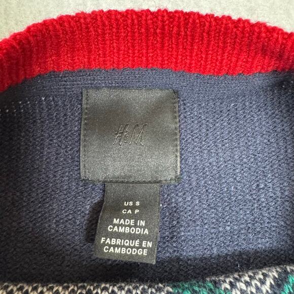 H&M Knit Elf design with Bells Christmas Sweater Small Christmas Sweater Party - Picture 4 of 10